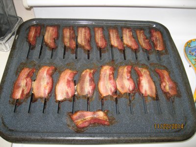 Chocolate-covered bacon