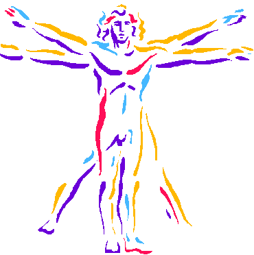 DaVince Man in Wheel, color